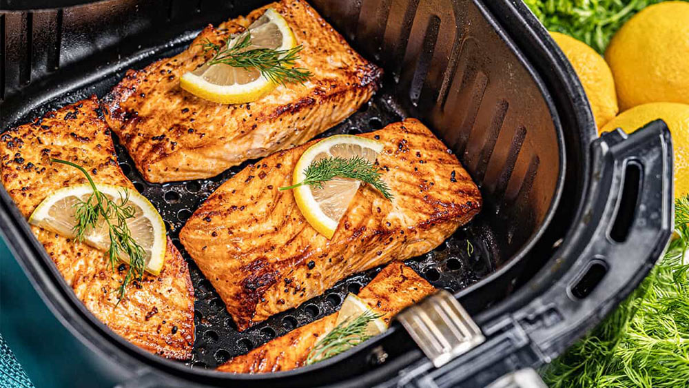 تهیه ماهی با سرخ کن بدون روغن