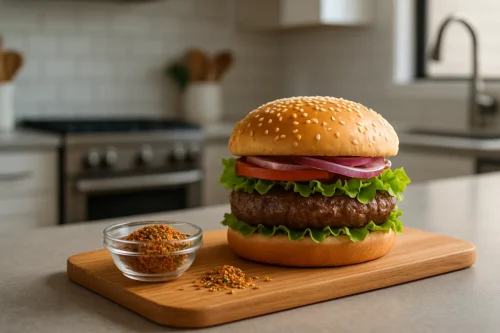 ادویه برگر صنعتی؛ راز طعم برگر رستورانی در خانه