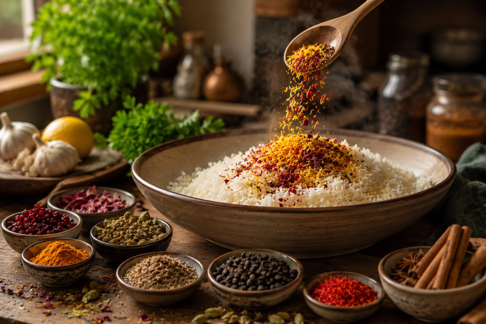 ترکیب ادویه پلویی رستورانی